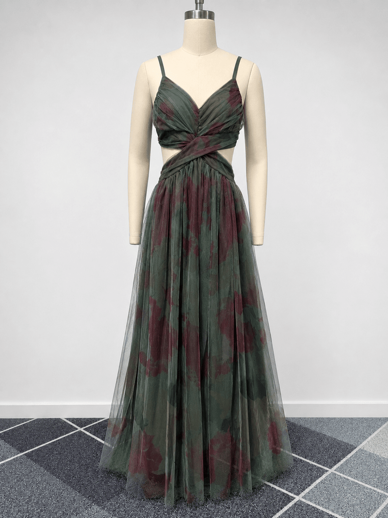 ZEYA - Naomi Floral Mesh Maxi Dress