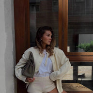 Veste Naomi col montant avec détails de boutons