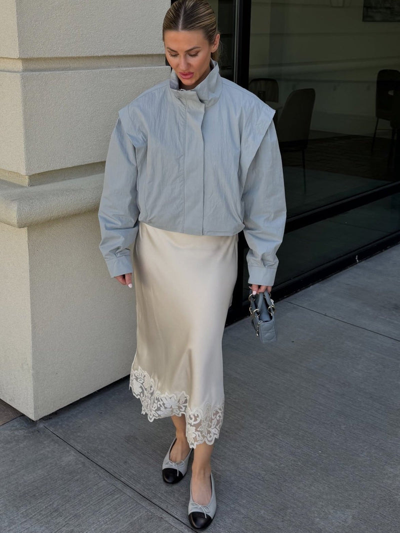 ZEYA - Natalie Cropped Windbreaker Jacket