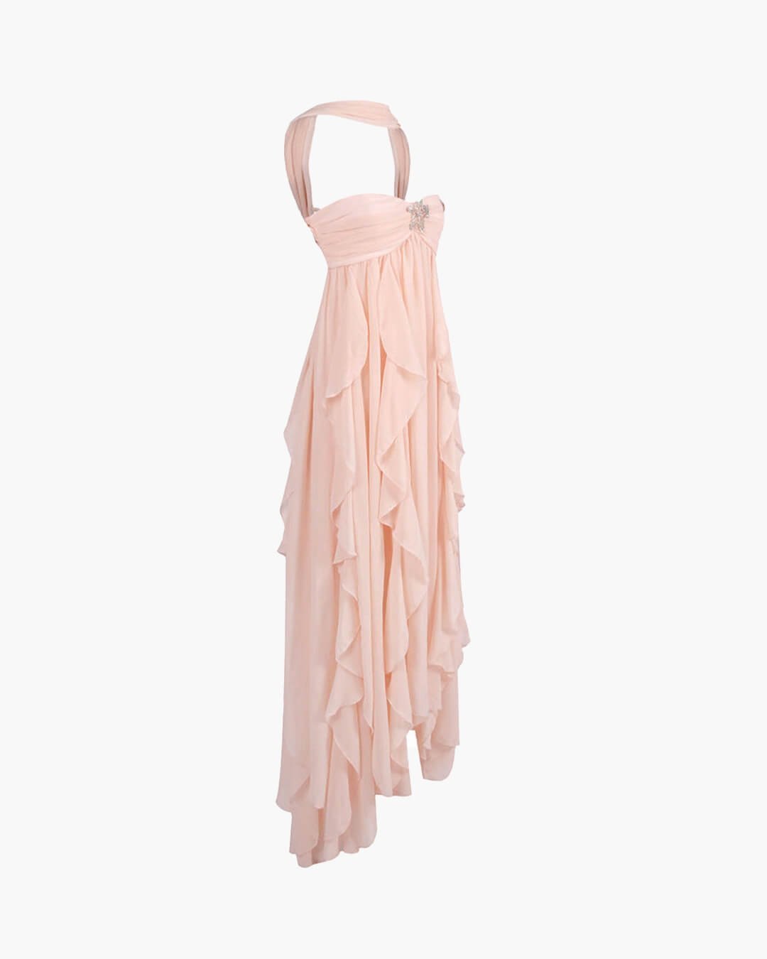 ZEYA - Nela Strapless Ruffled Maxi Dress