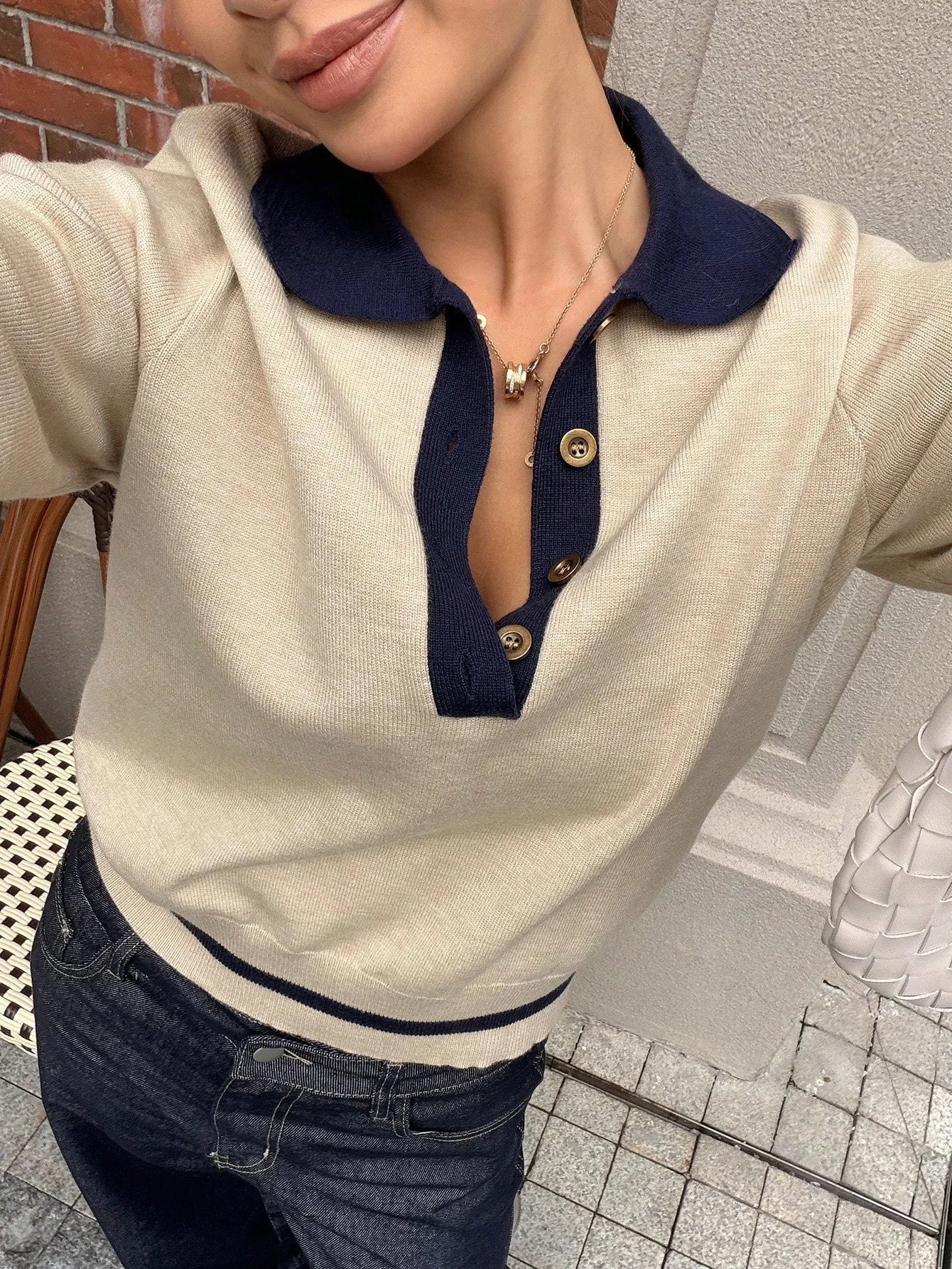 ZEYA - Nina Color Block Knit Polo