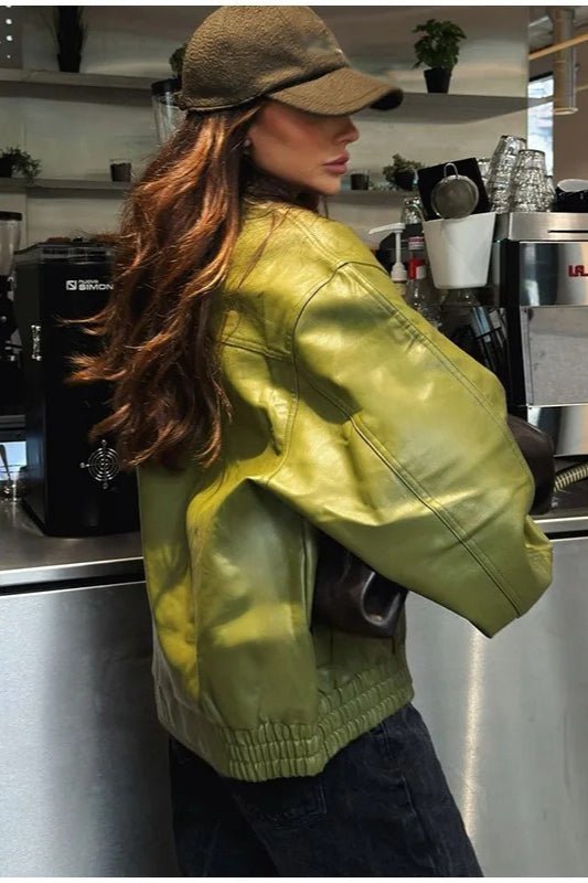 ZEYA - Nina Vintage Faux Leather Jacket