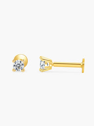 Mini boucles d'oreilles à tige en zircone Nora