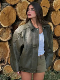 Nova Blouson Bomber Similicuir