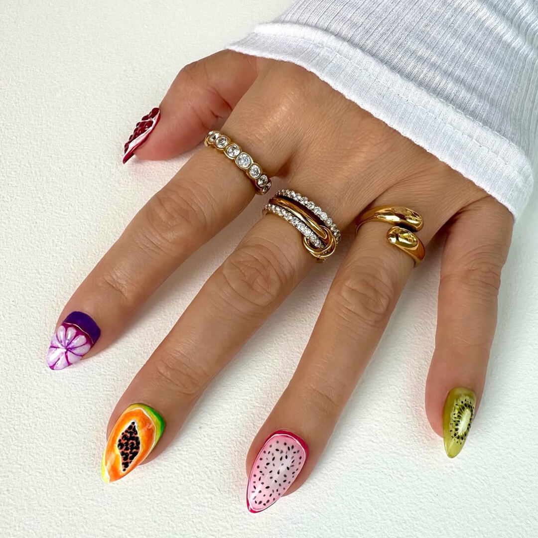 ZEYA - Pamela Sparkling Rhinestone Three Stacked Ring