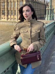 Phoebe Fitted High Neck Jacket
