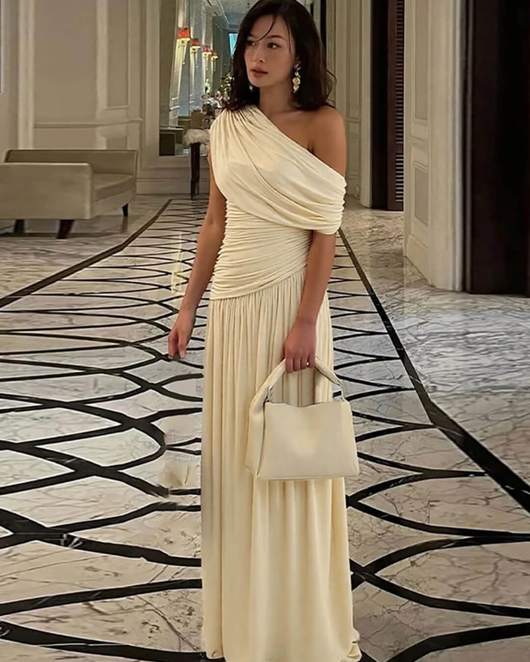 ZEYA - Piper One Shoulder Maxi Dress