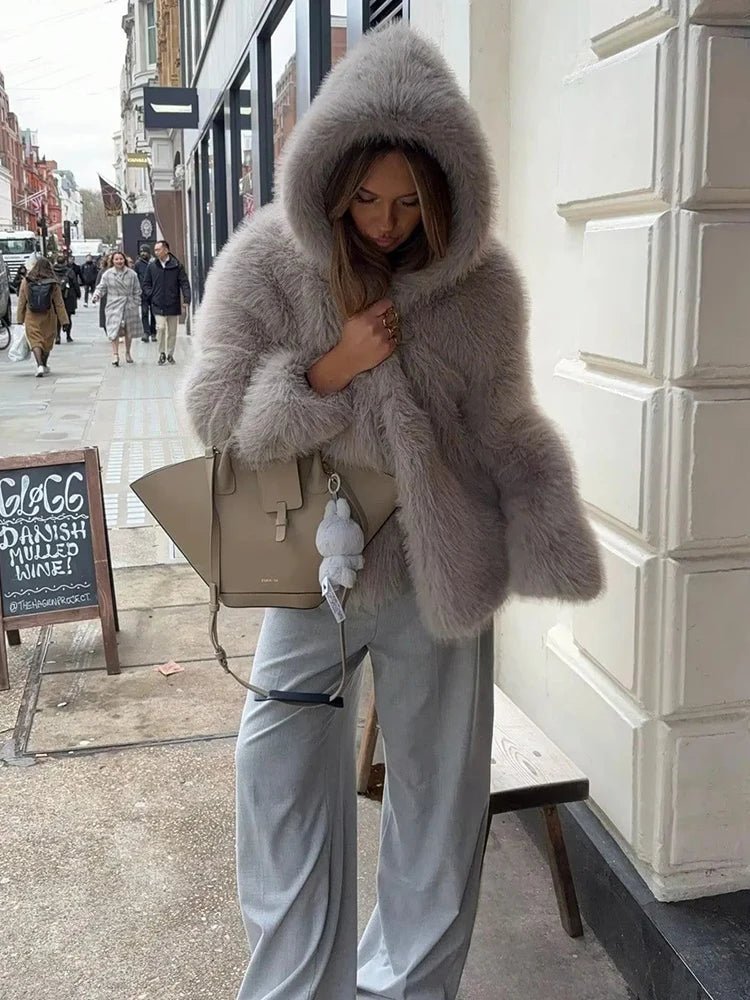 ZEYA - Rebecca Faux Fur Hooded Jacket