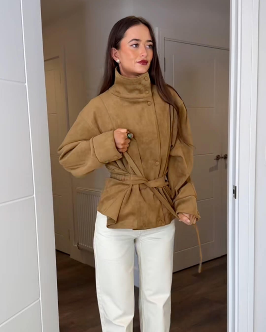 ZEYA - Rebecca Lace-Up Suede Jacket