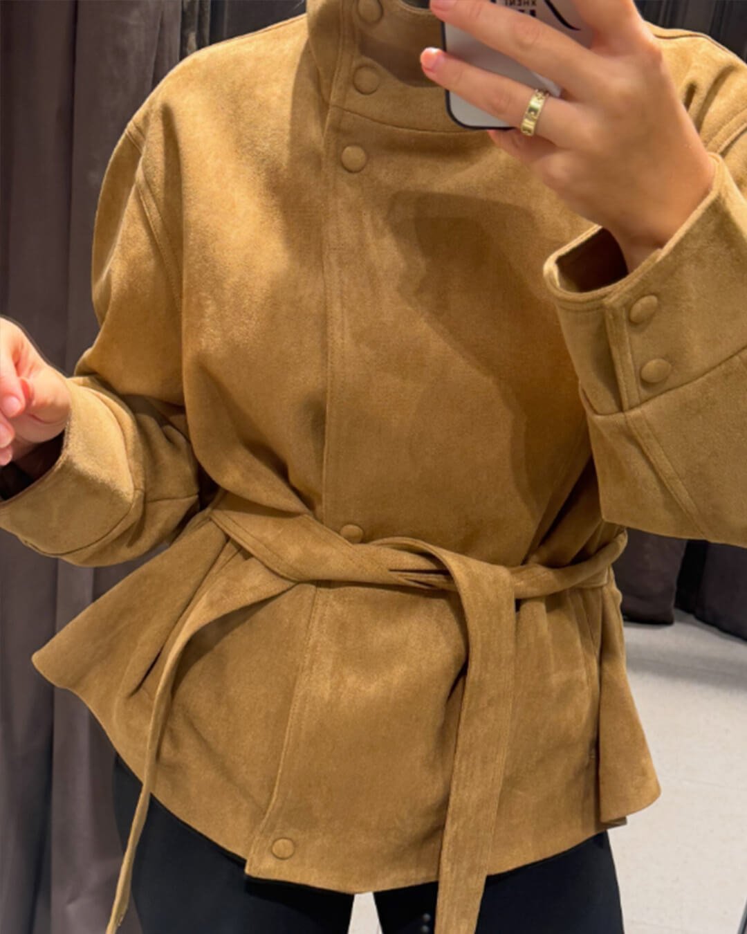 ZEYA - Rebecca Lace-Up Suede Jacket