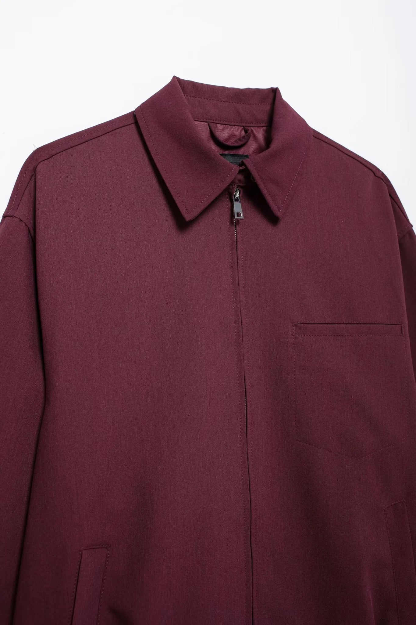 ZEYA - Riley Burgundy Bomber Jacket