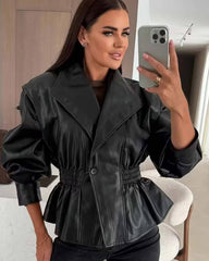 Veste en similicuir Rosalie