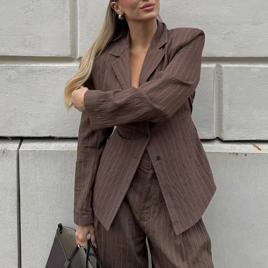 ZEYA - Ruby Pinstripe Pant Suit