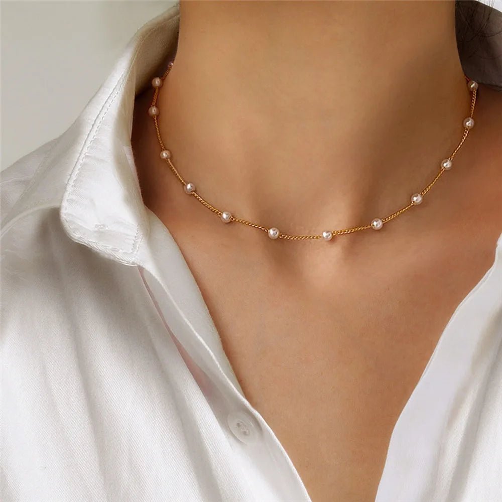 ZEYA - Ruth Pearl Choker Necklace