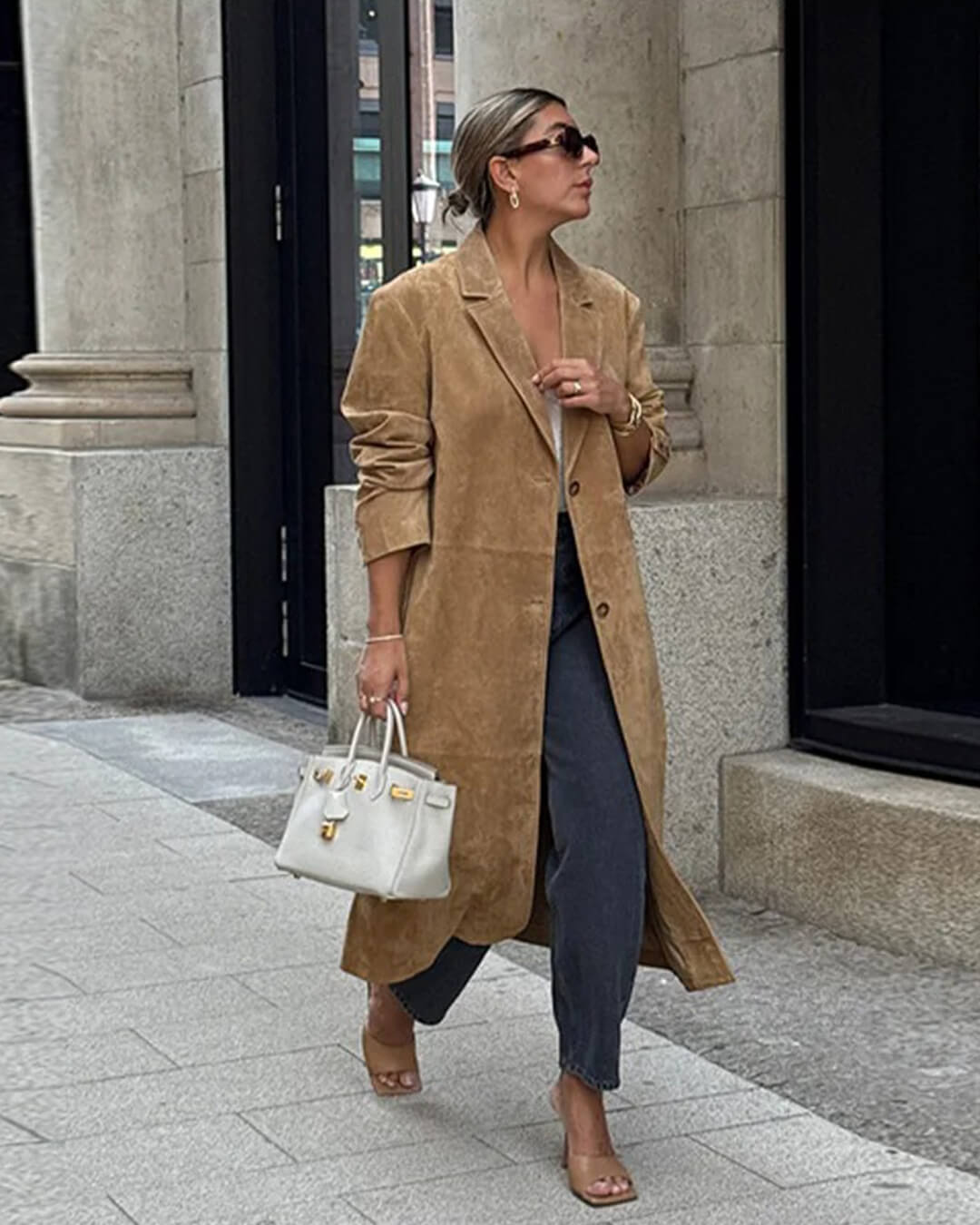 ZEYA - Sabrina Suede Trench Coat