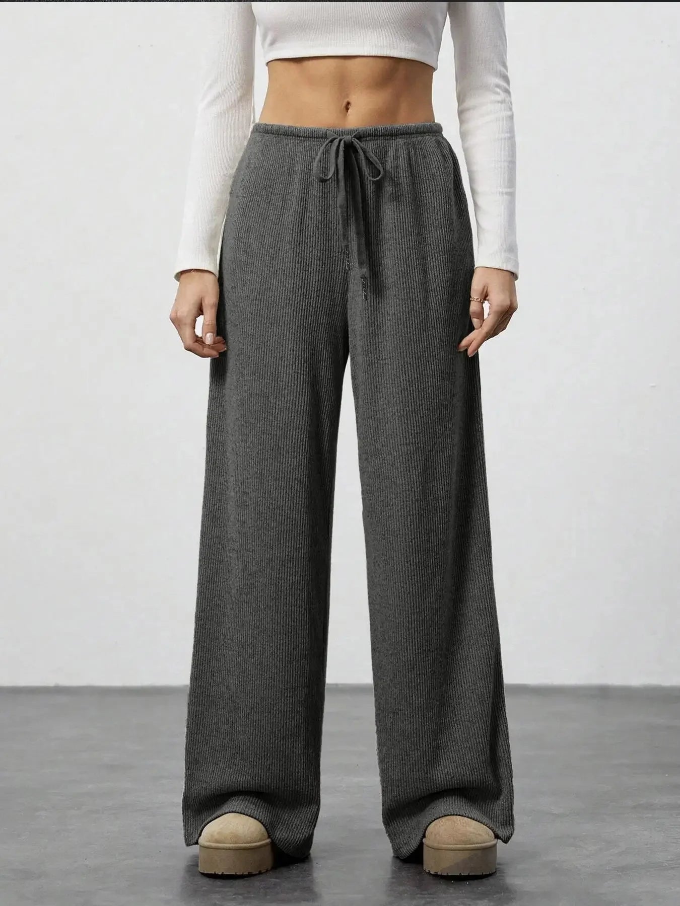 ZEYA - Samantha Wide Leg Knit Pants
