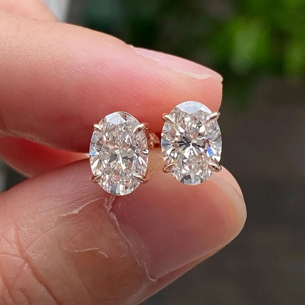 ZEYA - Sandra Oval Cut Zirconia Earrings