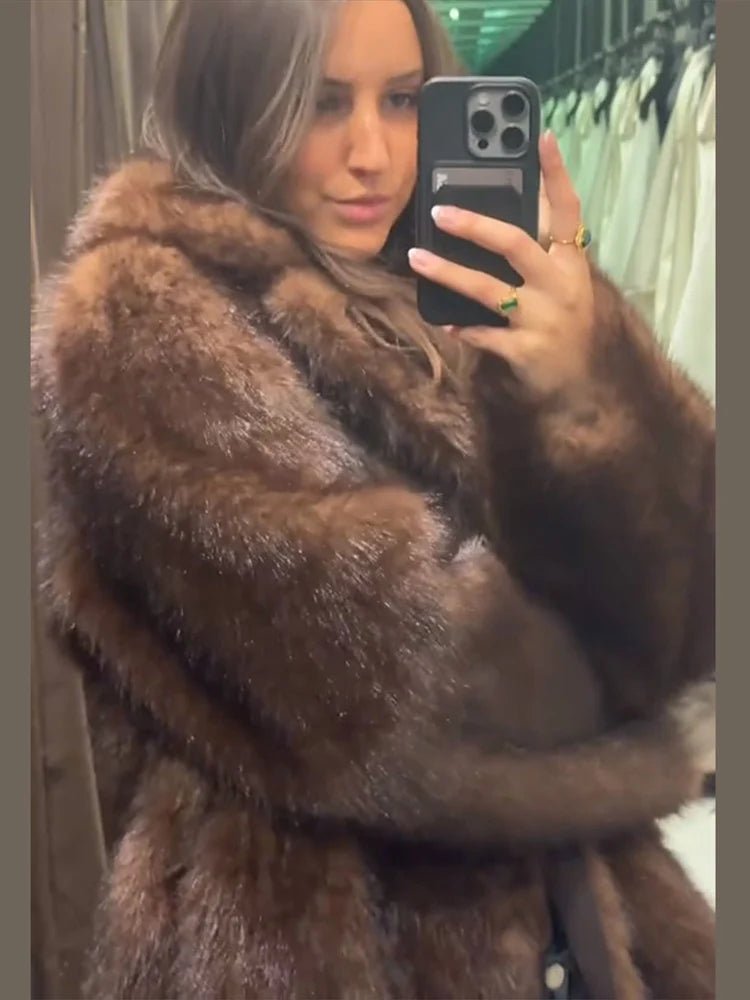 ZEYA - Sandra Reversible Faux Fur Leather Jacket