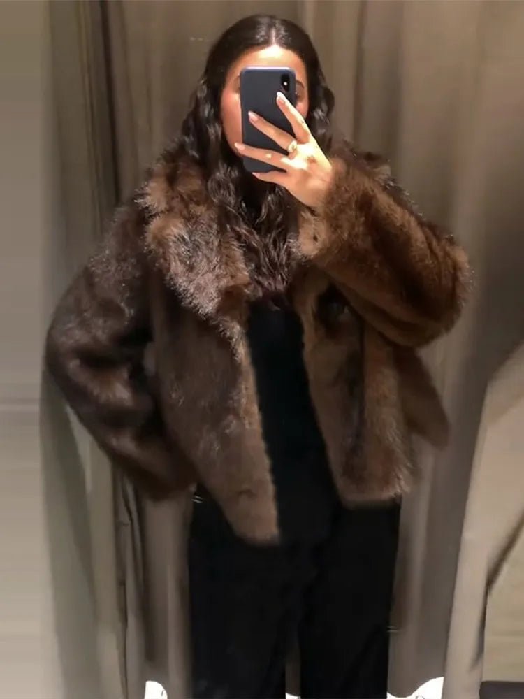 ZEYA - Sandra Reversible Faux Fur Leather Jacket
