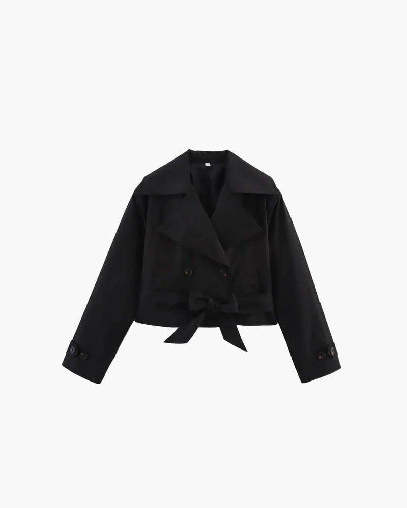 ZEYA - Sara Cropped Trench Coat