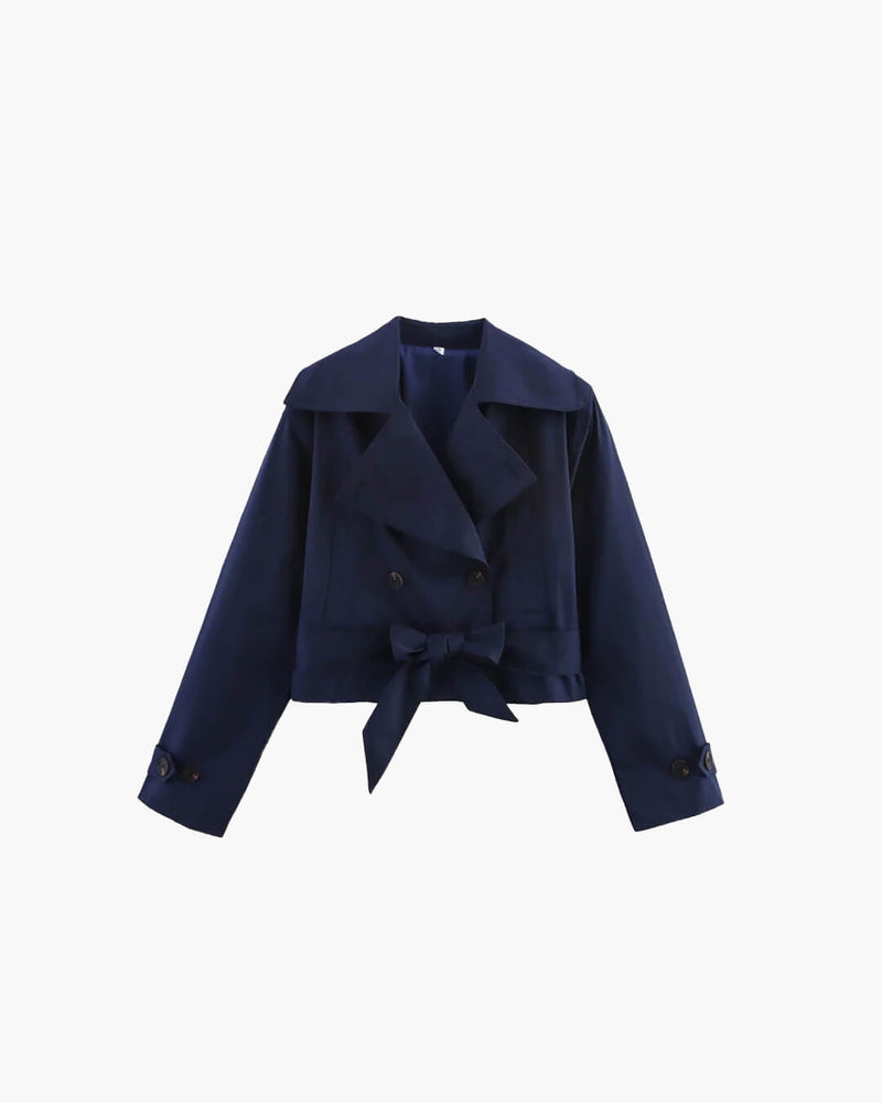 ZEYA - Sara Cropped Trench Coat
