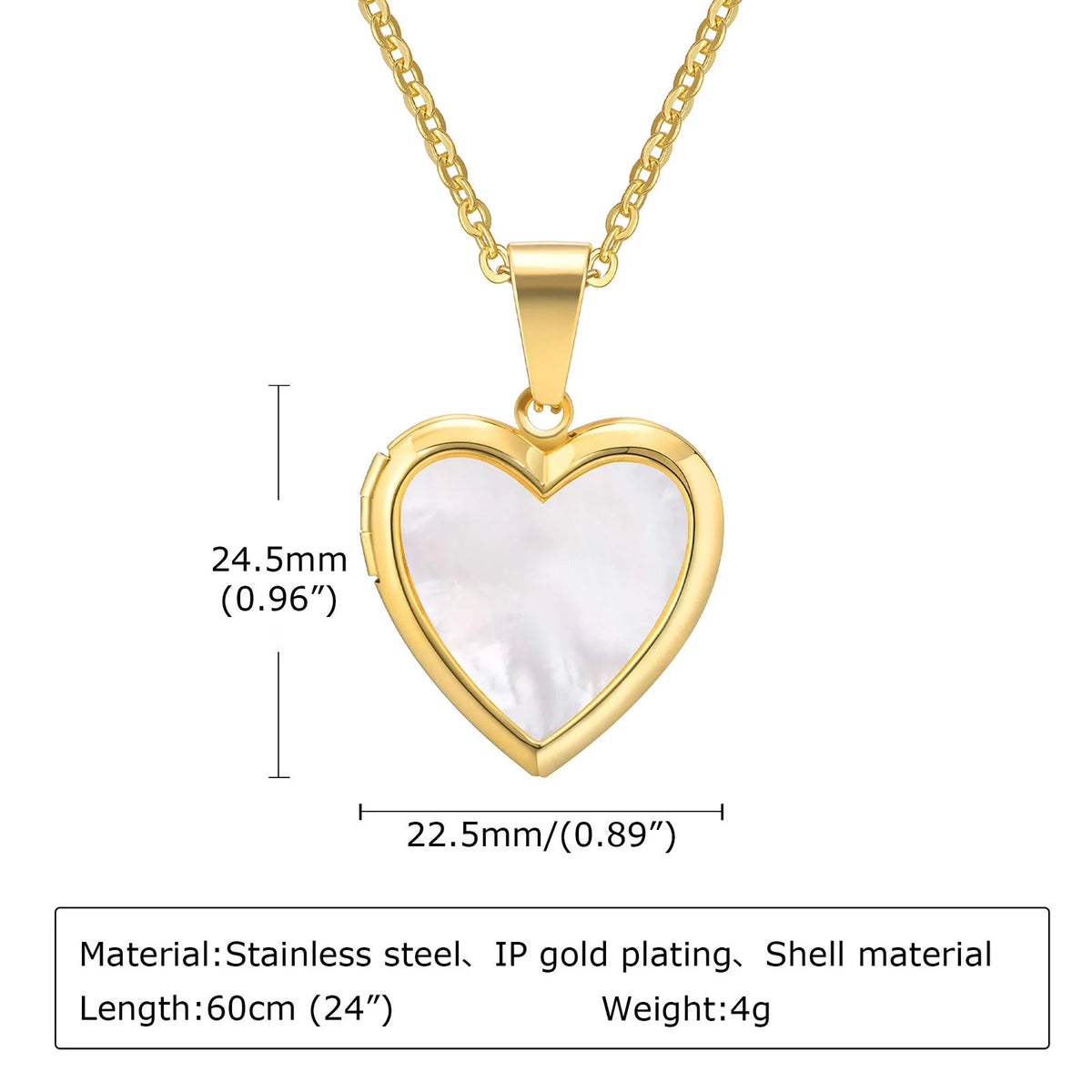 ZEYA - Selene Heart Locker Necklace
