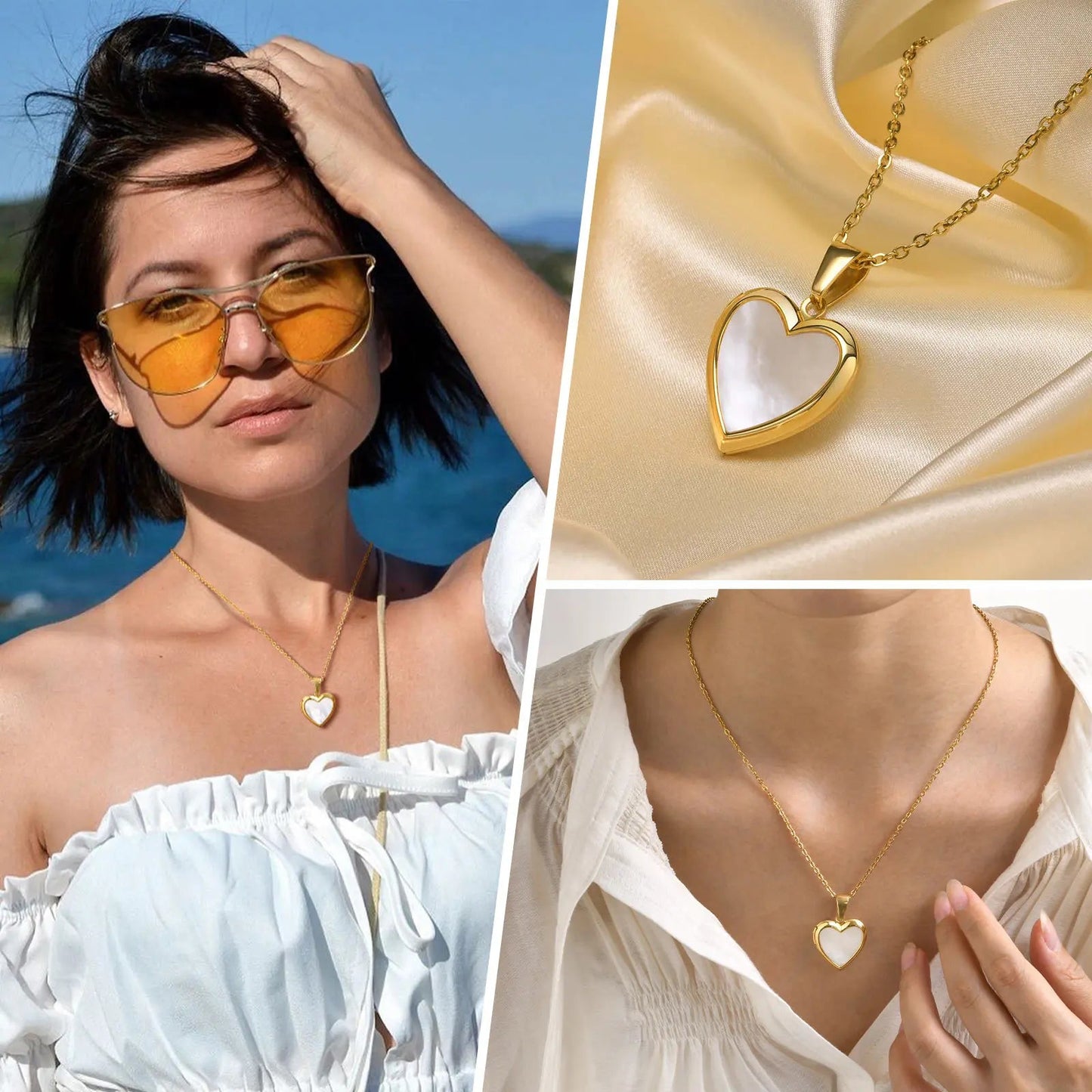 ZEYA - Selene Heart Locket Necklace