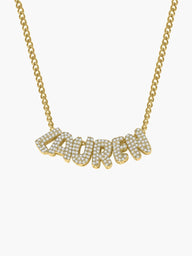 Custom 3D Bubble Name Necklace
