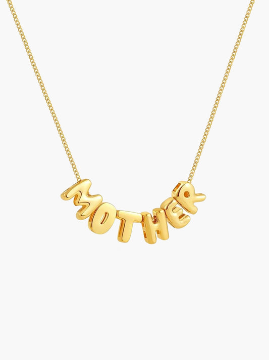 ZEYA - Shane Name Necklace - Custom 3D Bubble Letter Pendant for Women