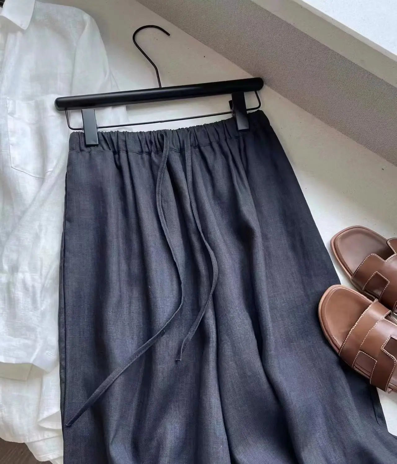 ZEYA - Shiela Wide Leg Linen Pants
