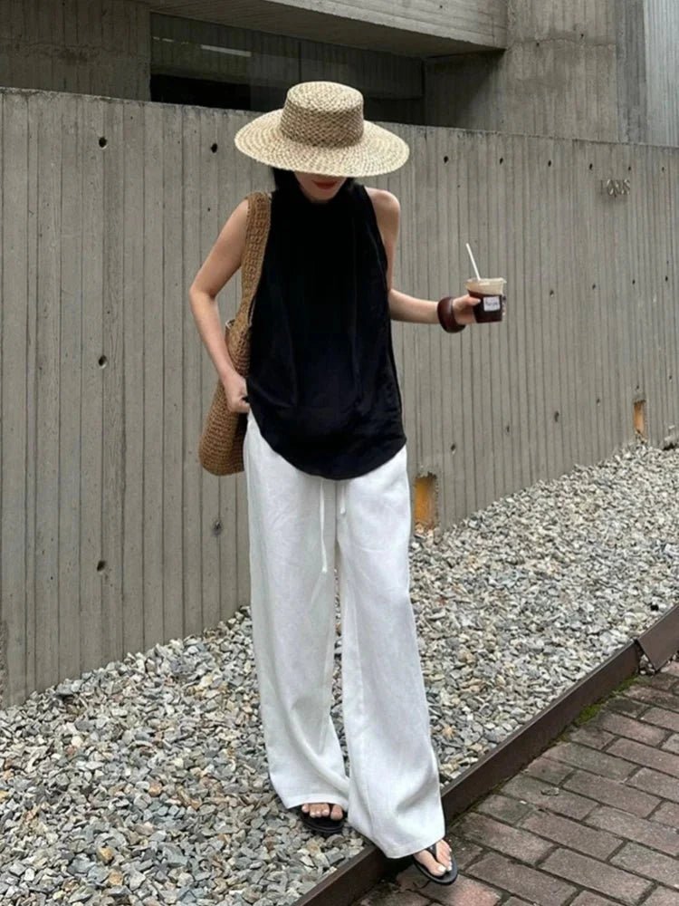 ZEYA - Shiela Wide Leg Linen Pants