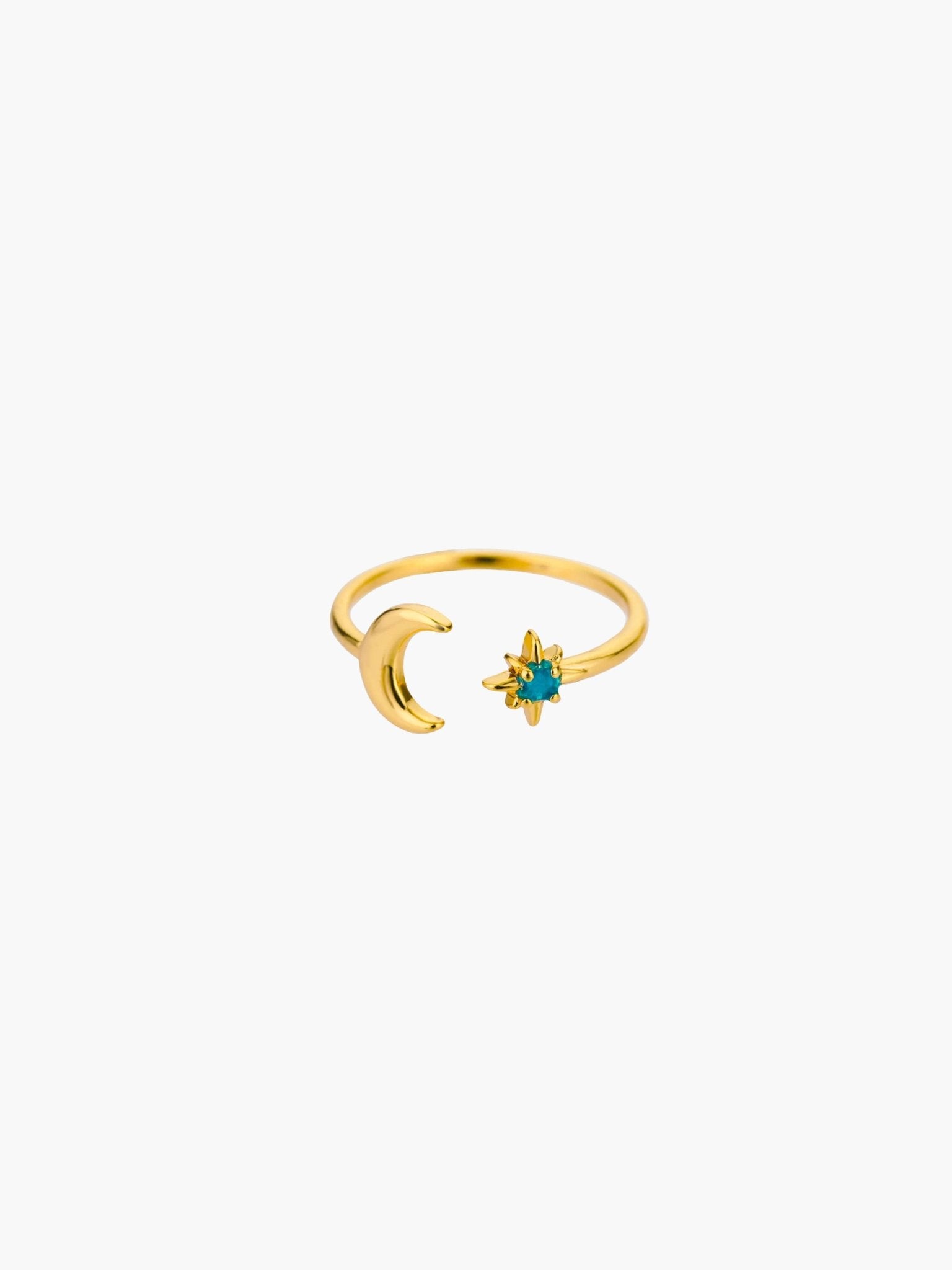 ZEYA - Sofia Moon and Star Ring