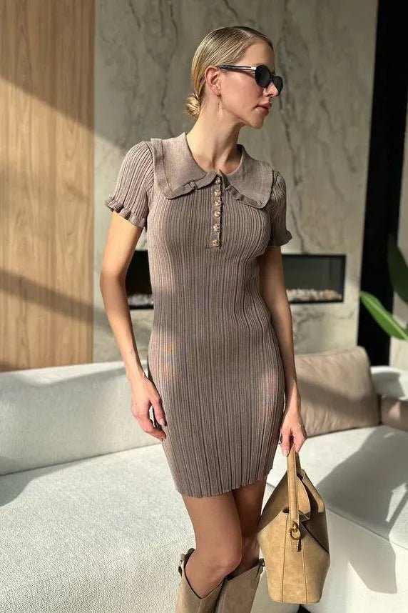 ZEYA - Sophia Cable-Knit Sweater Dress