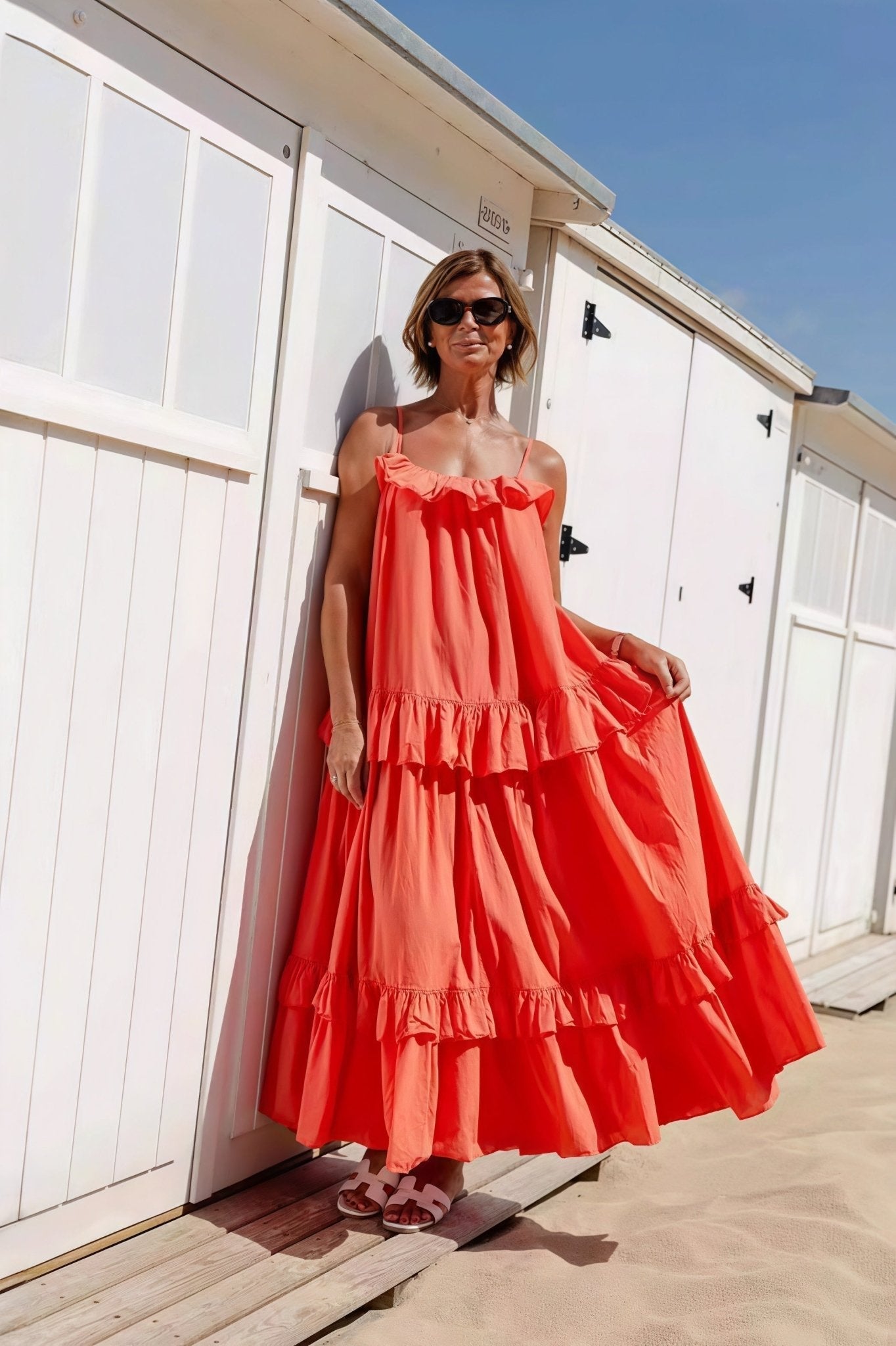ZEYA - Sophia Ruffle Hem Maxi Dress