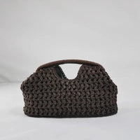Isabel pochette coquillage en paille tressée