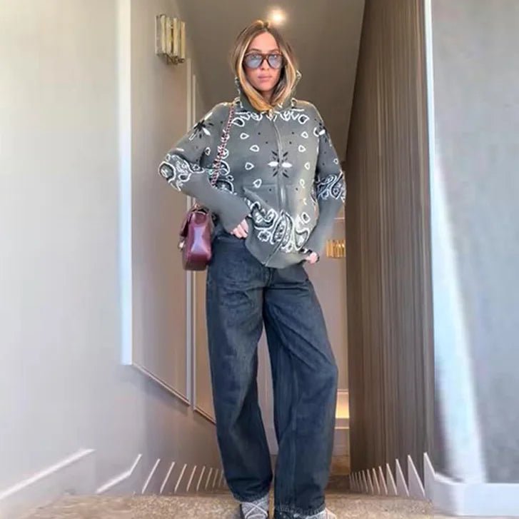 ZEYA - Stacey Paisley Knitted Cardigan