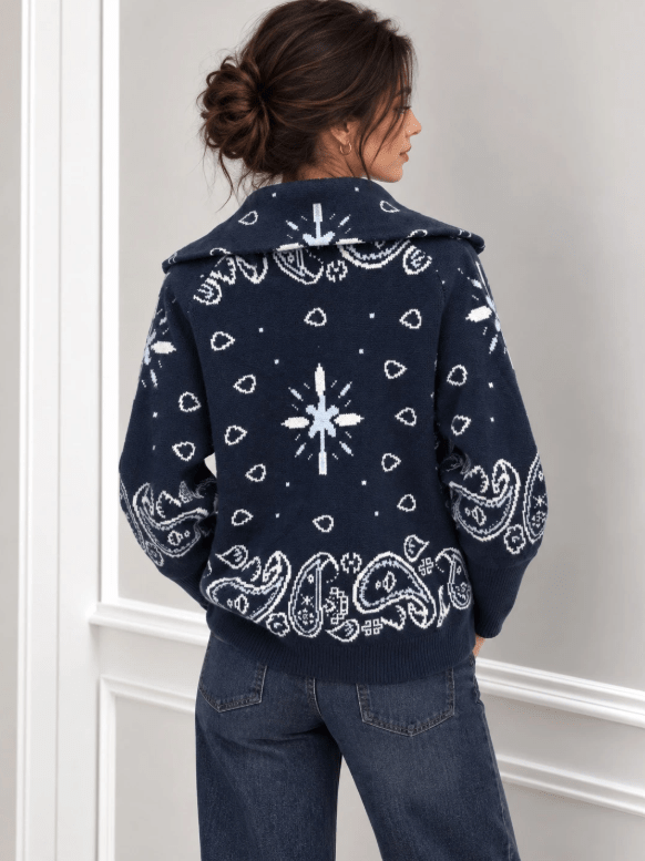 ZEYA - Stacey Paisley Knitted Cardigan