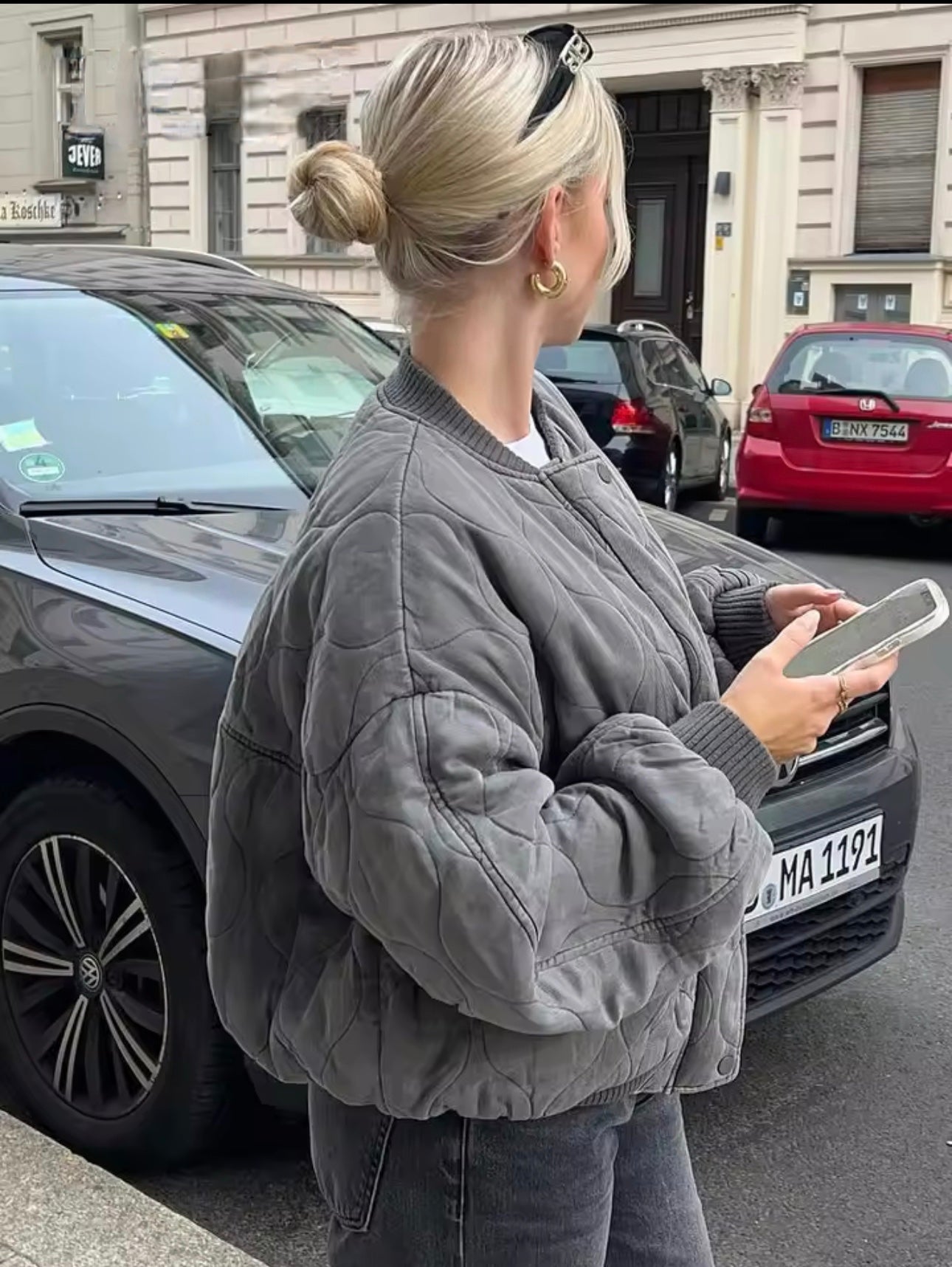 ZEYA - Stella Padded Bomber Jacket