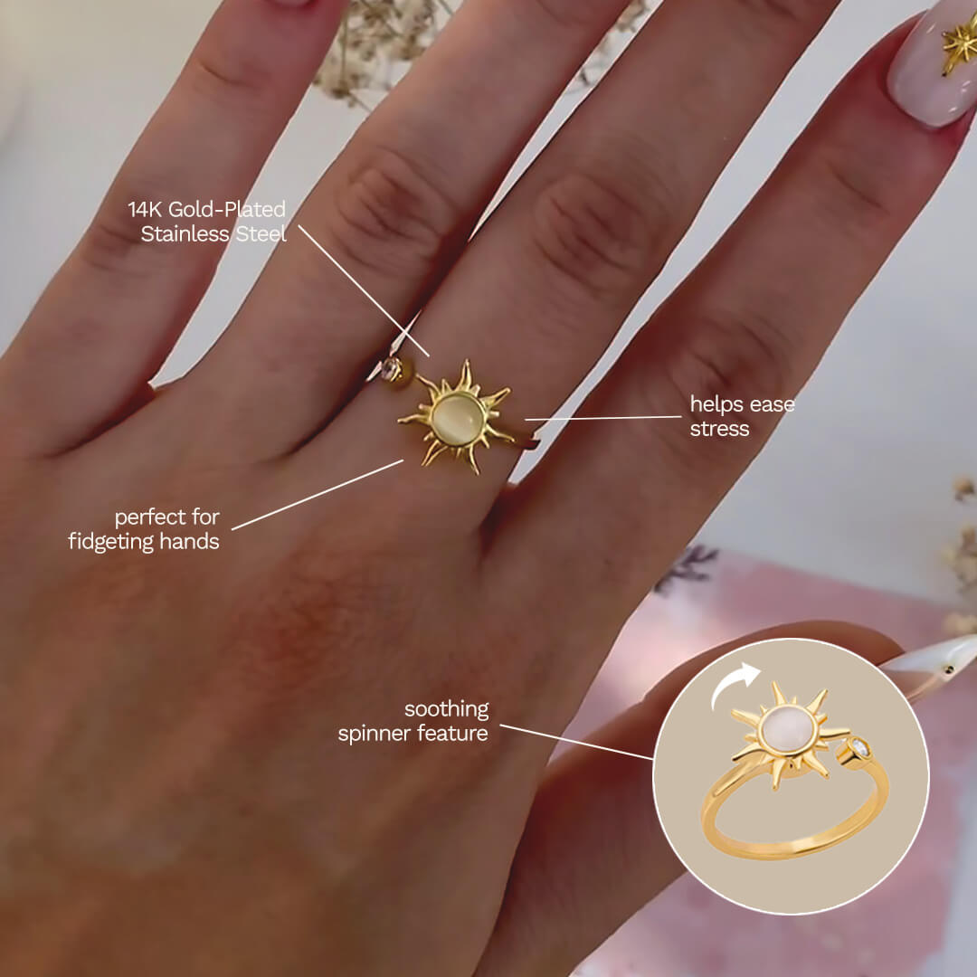 ZEYA - Sun Anxiety Spinner Ring