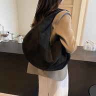 Sylvie Faux Suede Hobo Handbag