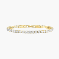 Bracelet tennis en zircone taille ronde