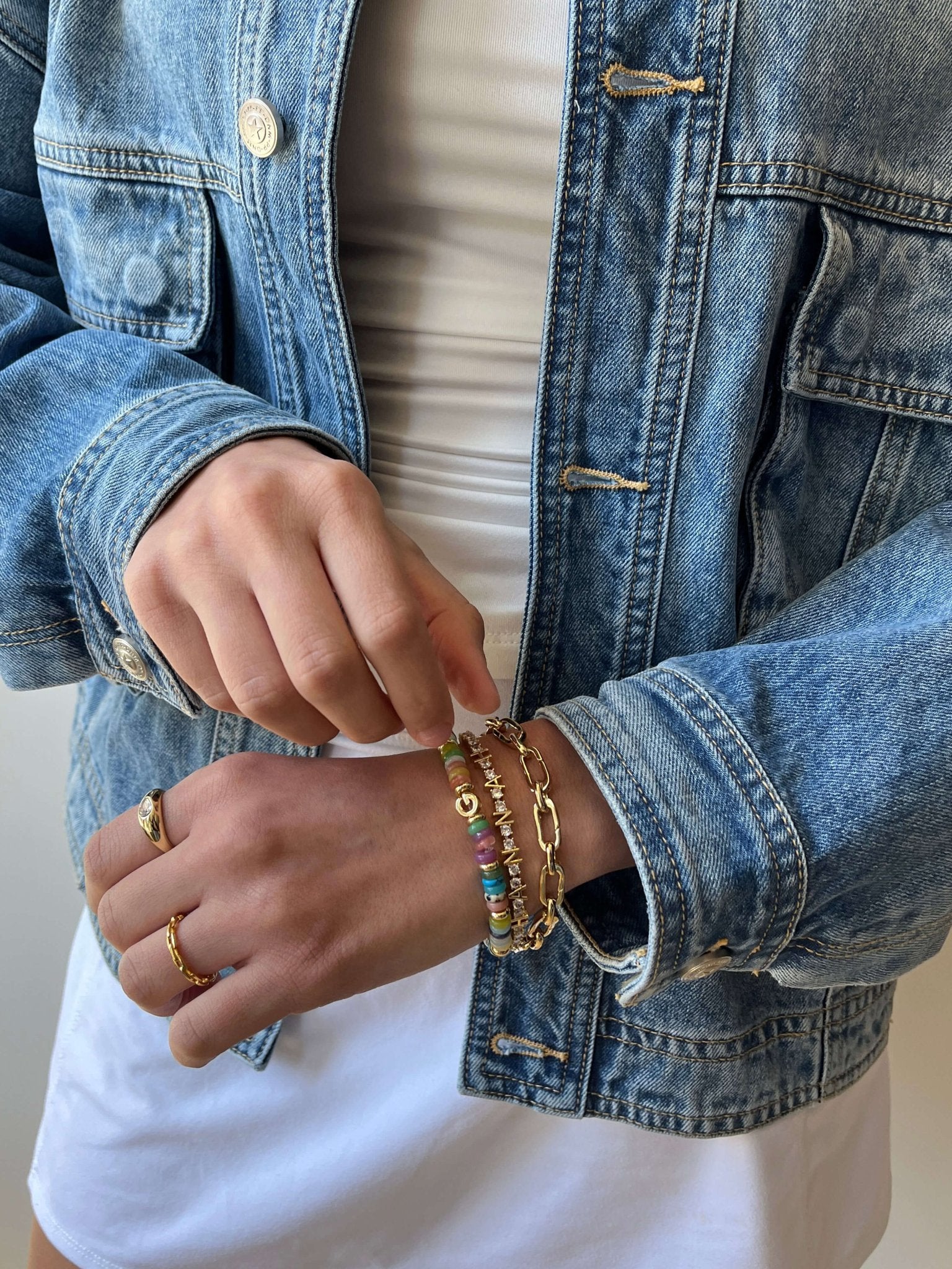 ZEYA - Tennis Bracelet With Letters