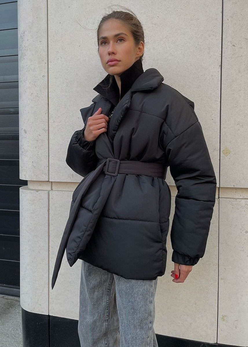 ZEYA - Thalia Belted Puffer Jacket