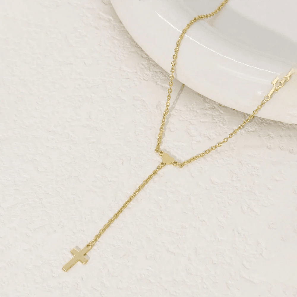 ZEYA - Valencia Cross Pendant Necklace