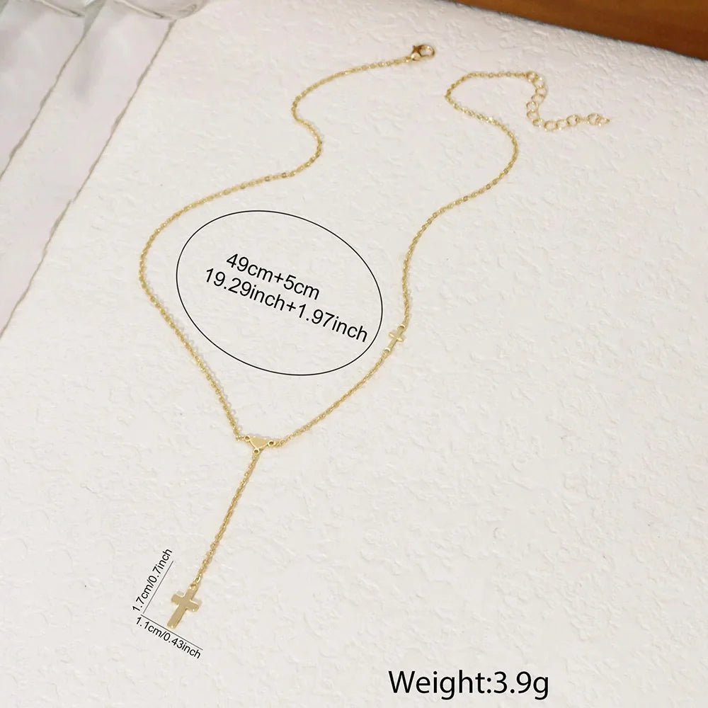 ZEYA - Valencia Cross Pendant Necklace