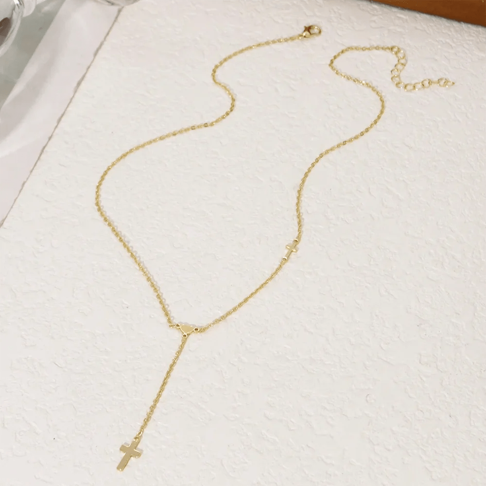 ZEYA - Valencia Cross Pendant Necklace