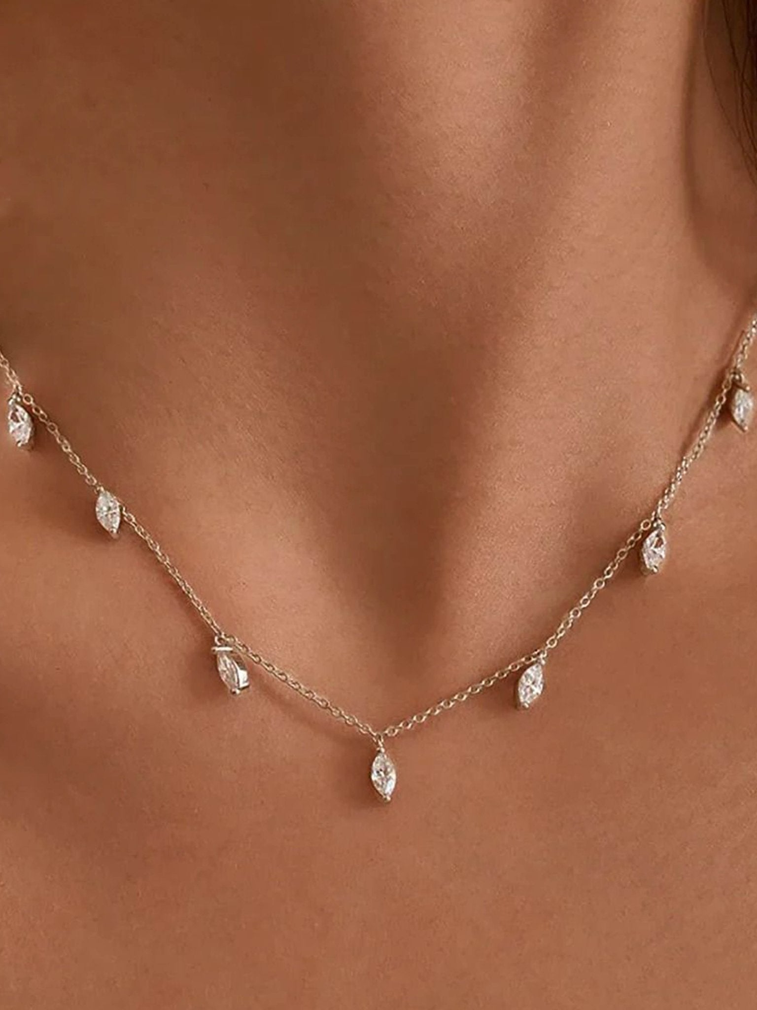 ZEYA - Vera Marquise Cut Necklace