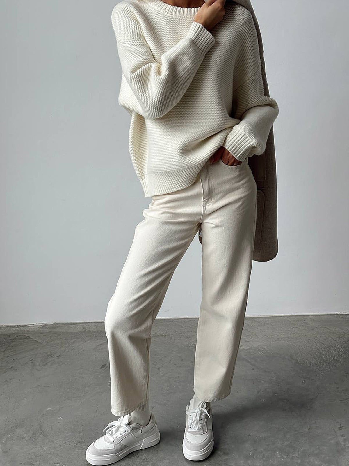 ZEYA - Via Creme Knit Sweater