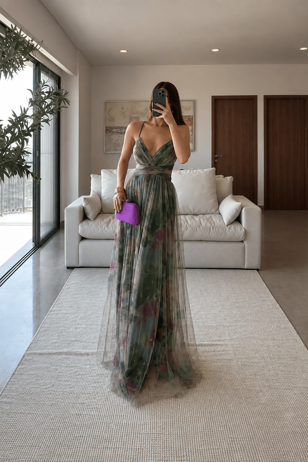 ZEYA - Vivien Floral Tulle Maxi Dress