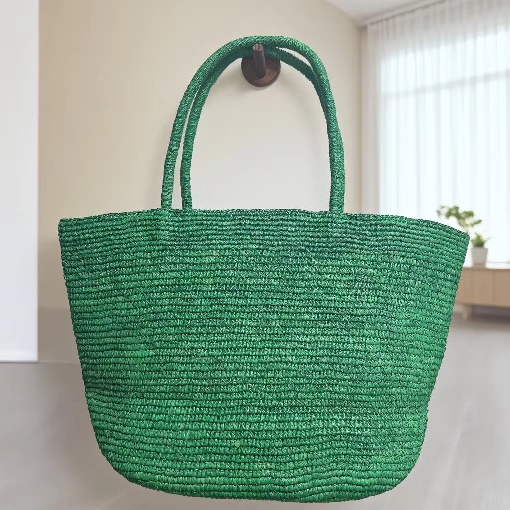 ZEYA - Vivienne Handwoven Rattan Tote